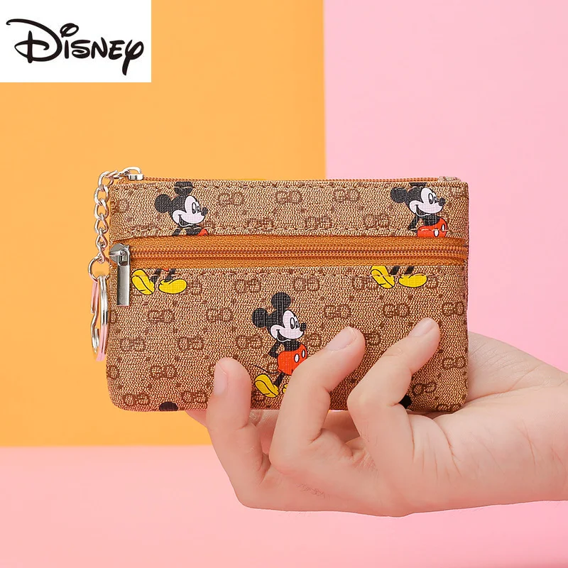 

Disney Mickey New Cute Small Coin Purse Ladies Mini Key Case Student Korean Version Cute Mini Wallet Cartoon Cute Clutch Bag