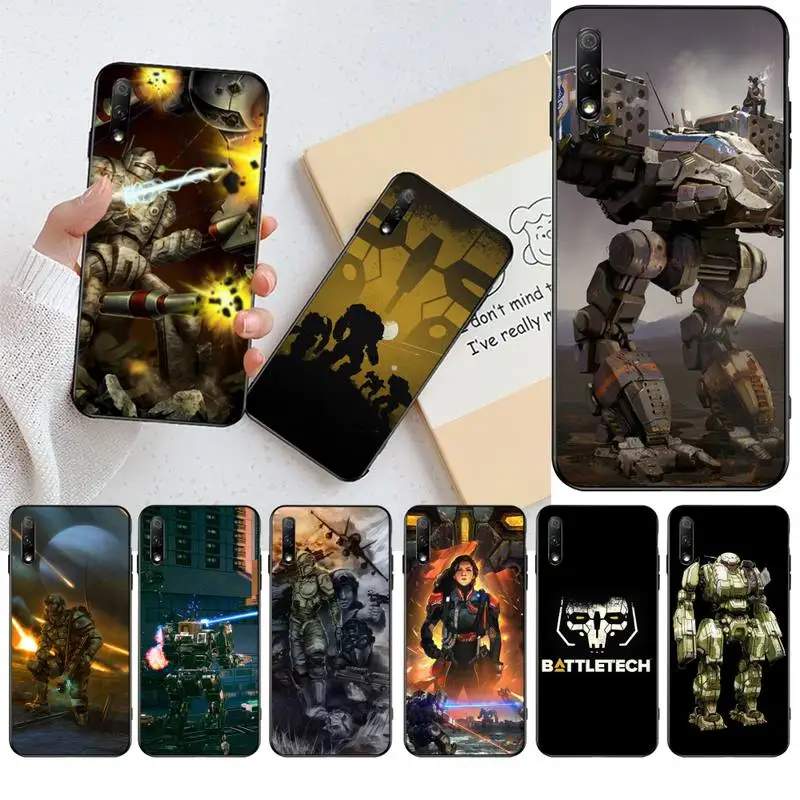 

HPCHCJHM Battletech TPU black Phone Case Cover Hull For Huawei Nova 6se 7 7pro 7se honor 7A 8A 7C Prime2019