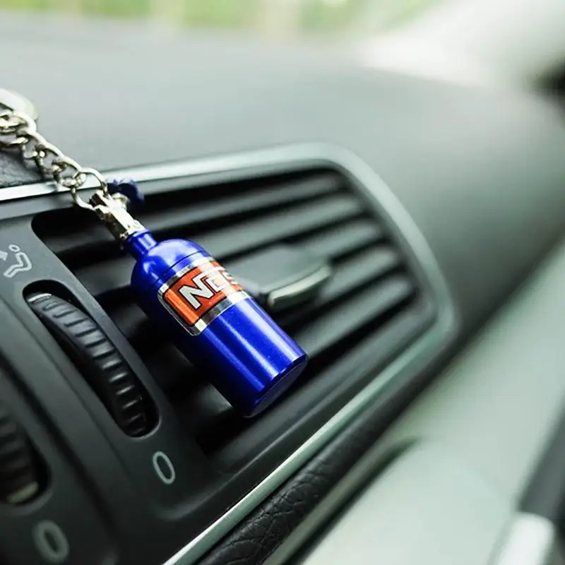Car Key Ring NOS Nitrous Oxide Bottle Style Keychains Automobile Alloy Light Keyring Chain Aluminum Accessories Decorat V9L7 | Автомобили