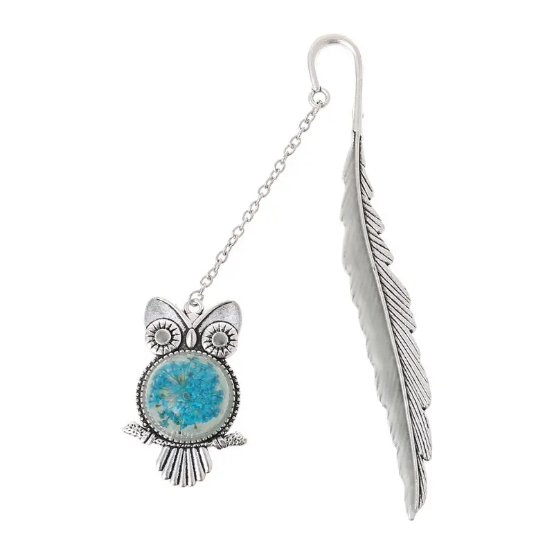 

Glow In The Dark Luminous Book Marker Creative Feather Clover Bookmark Label School Office Stationery