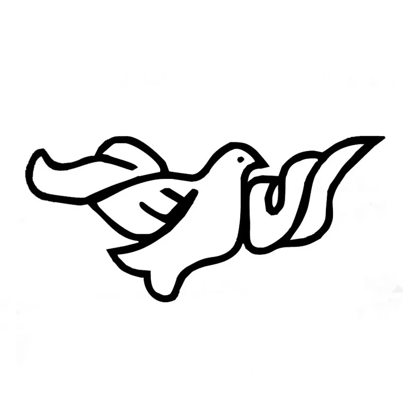 Иисус голубь и оливковая ветка религия для Авто/бампер/окно виниловая наклейка