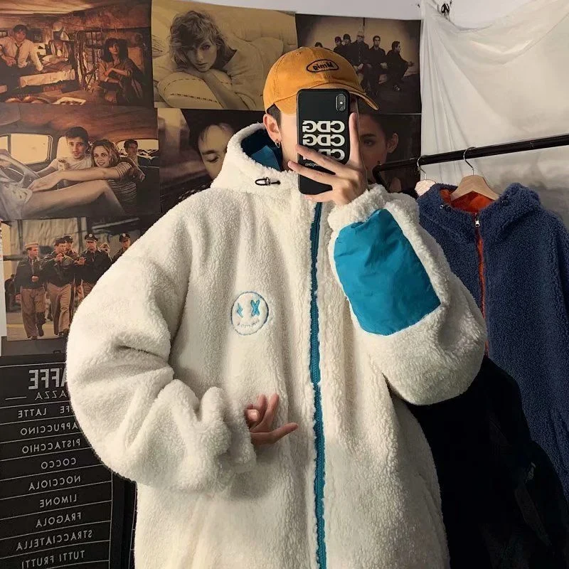 Куртка плюшевая Тедди с капюшоном для мужчин и женщин толстая модная корановая