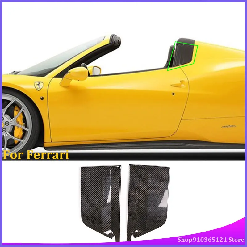 Настоящее углеродное волокно b-столб украшение для стекла автомобиля крышка