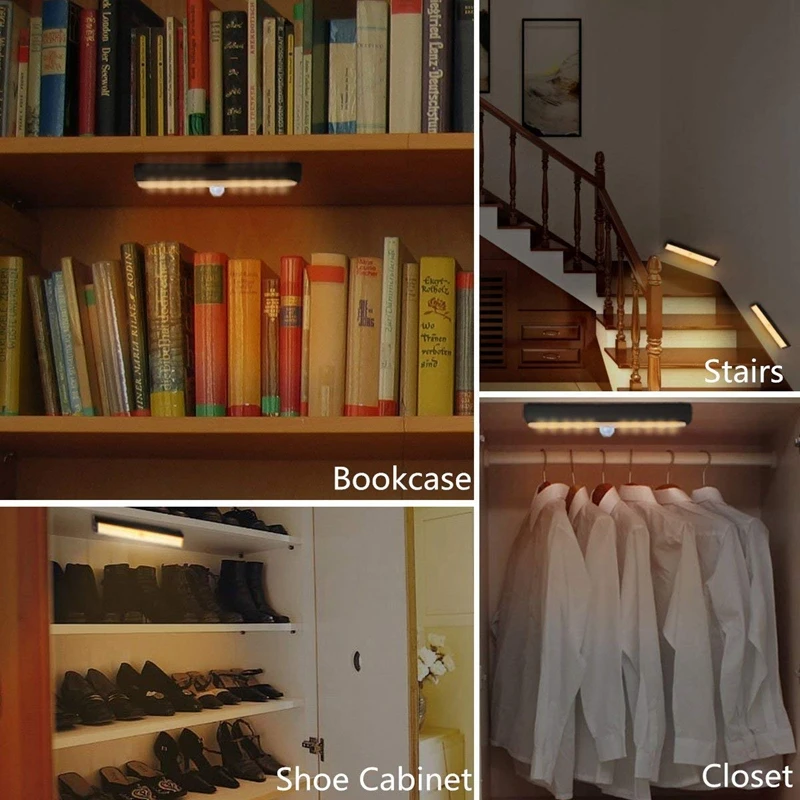 Лампа для шкафа гардероба кровати светодиодная лампа с пассивным ИК датчиком