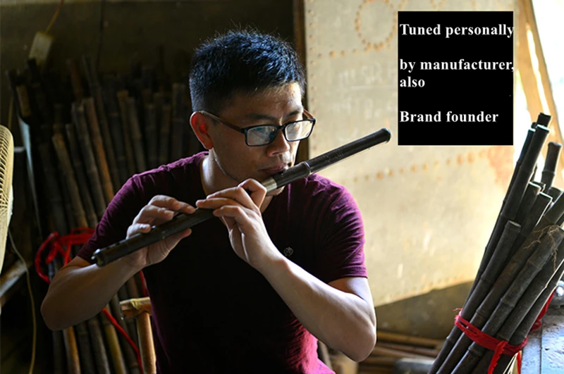 Китайская бамбуковая флейта Dizi односекционная для концертов CDEFG