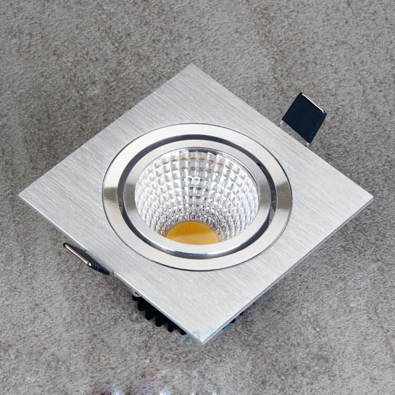 Приглушаемый Светодиодный точечный светильник COB потолочный 110 В переменного