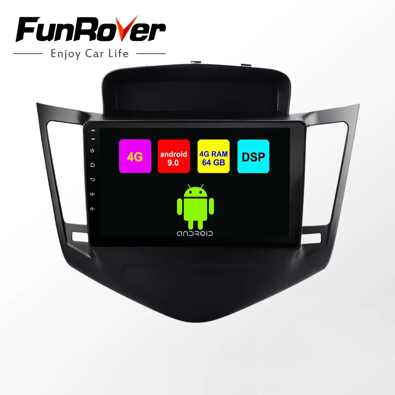 Funrover android 9 0 Восьмиядерный автомобильный Радио мультимедийный видео плеер