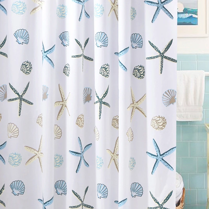 Современная занавеска для душа Морская звезда перегородка свежий морской стиль
