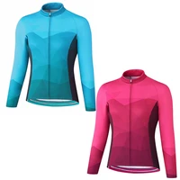 pro women long cycling jersey dry breathable bicycle mtb shirt wear for motocross mountain road maillot classic style jacket