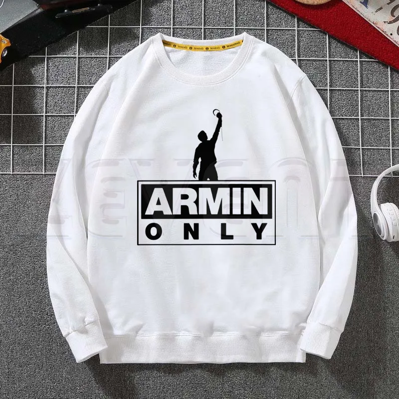 Мужская толстовка с капюшоном DJ Armin Van Buuren Blah Trance Music Fans повседневная спортивная