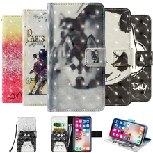 3D flip wallet Leather case For Blackview BV9800 BLU C5 J6 Plus BQ BQ-4001G Cool 5731L Magic S X19 S Digma CITI 609 Phone Case