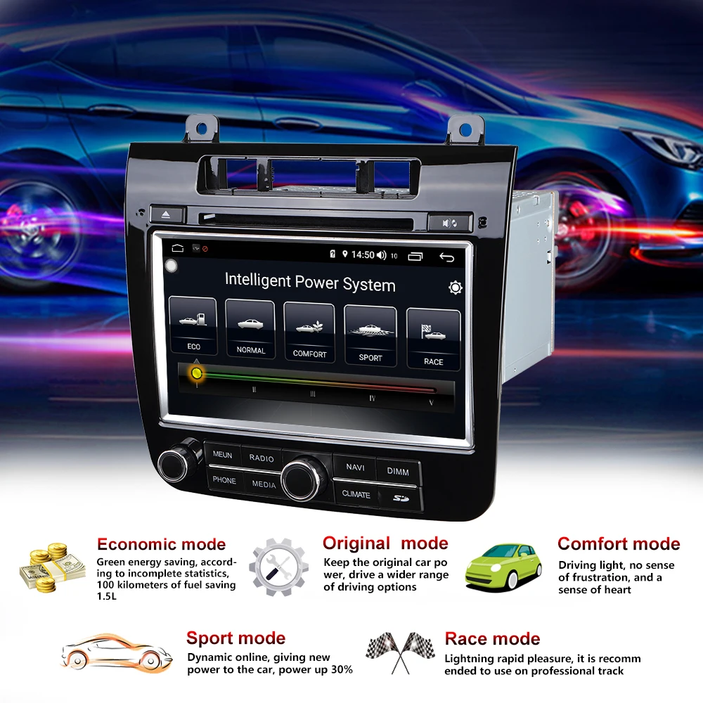Автомобильный мультимедийный плеер 2 Din Android 8,1 автомобильный DVD для VW/Volkswagen touareg 2011- " 4G/32G/64G сенсорный экран автомобиля радио gps