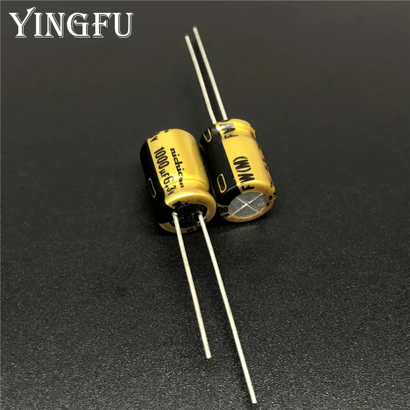 

10pcs/100pcs 1000uF 6.3V NICHICON FW Series 8x11.5mm 6.3V1000uF HiFi Audio Aluminum Electrolytic Capacitor