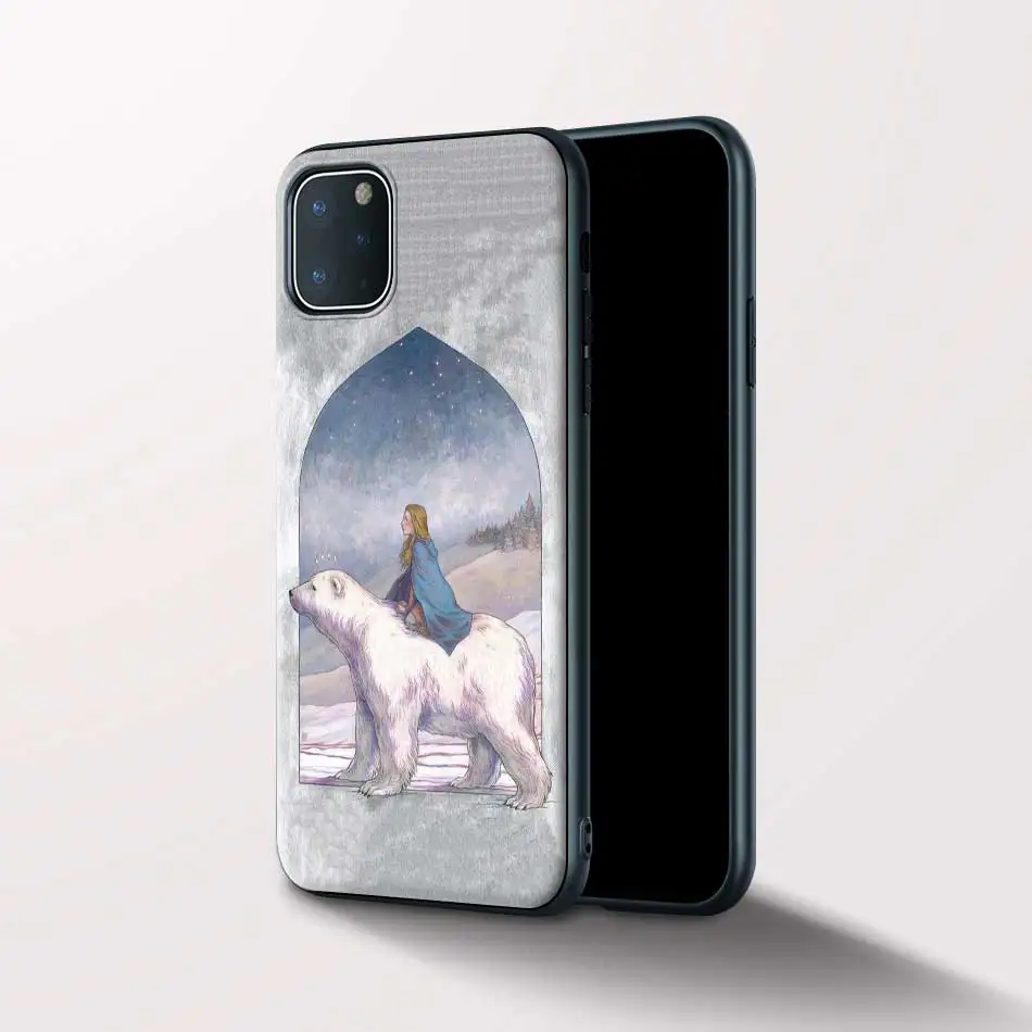 

Yomic Black Soft Case for Apple iPhone 7 11 Pro XR X XS MAX 8 6 6S Plus 5 5S SE 2020 Silicone Phone Bag Cover His Dark Materials