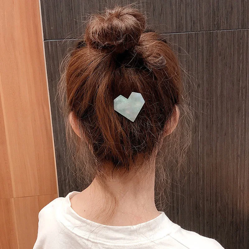 1 шт. заколки для волос в форме сердца из смолы | Красота и здоровье