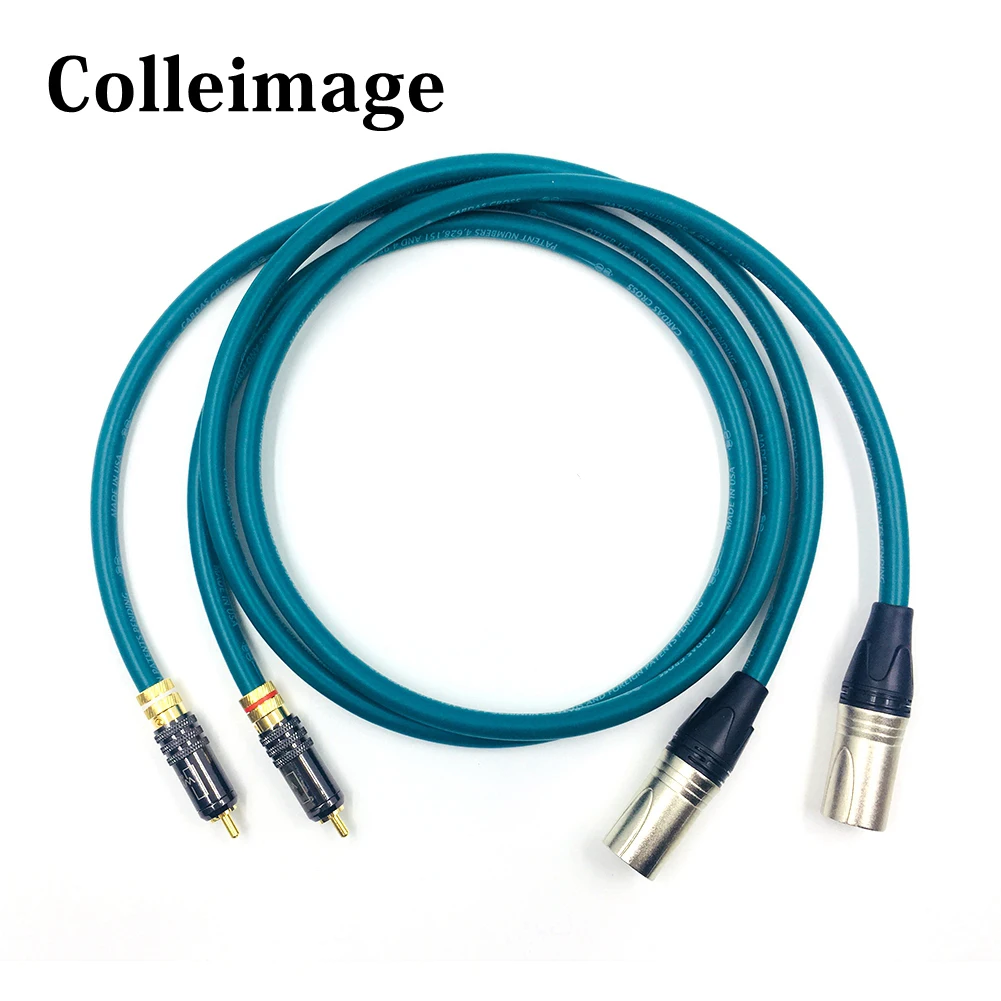 Кабель Hifi с двумя штекерами Xlr на Rca кабель OCC XLR в RCA balance line HiFi сигнальный