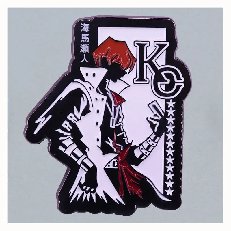 

Seto Kaiba Juvenile Comic Brooch Interesting Metal Enamel Badge Denim Jacket Backpack Pin Decoration Children Fashion Gift