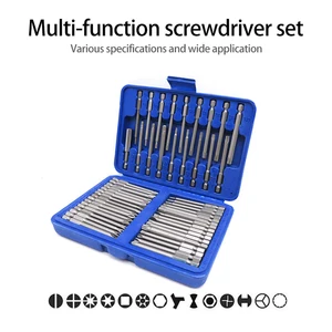 50 шт. 75 мм защитные биты для отверток комплект сверхдлинных Биты для отвертки звездообразный шестигранный шлицевый набор ручных инструментов Phillips