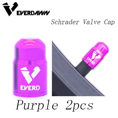 purple Schrader 2pcs 1 пара 5 цветов дорожное колесо горного велосипеда покрытый протектор Schrader французская шина пылезащитный велосипедный колпачок на клапан PRESTA пылезащитный чехол - Цвет: purple Schrader 2pcs