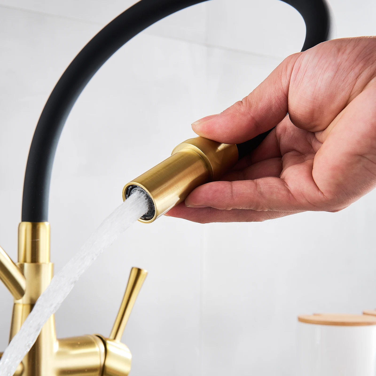 Кухонный Смеситель Rozin кран для очистки питьевой воды Поворот 360 градусов горячей