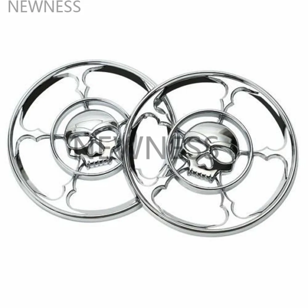 Чехол для мотоцикла с хромированным черепом и грилями чехол Harley Electra Glide Street 1996 2013