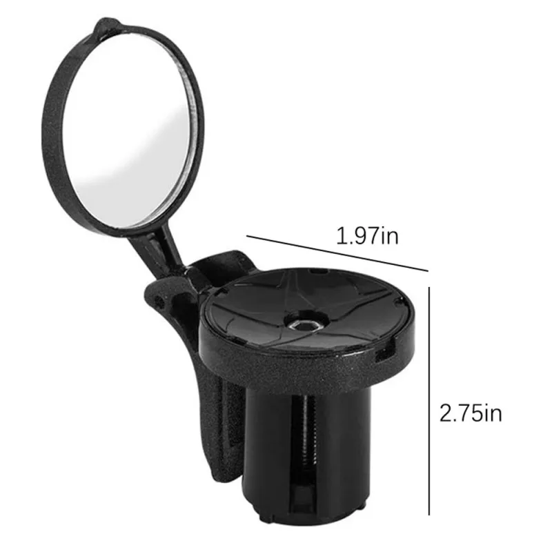

Bike Rear View Mirror Road Mountain Bike Cycling Adjustable Bicycle Handlebar Plug Rear View Mirror Bicycle Accessories Parts