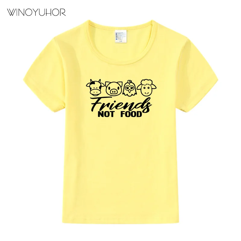 Футболка для мальчиков и девочек с рисунком из аниме вегетарианцев животных