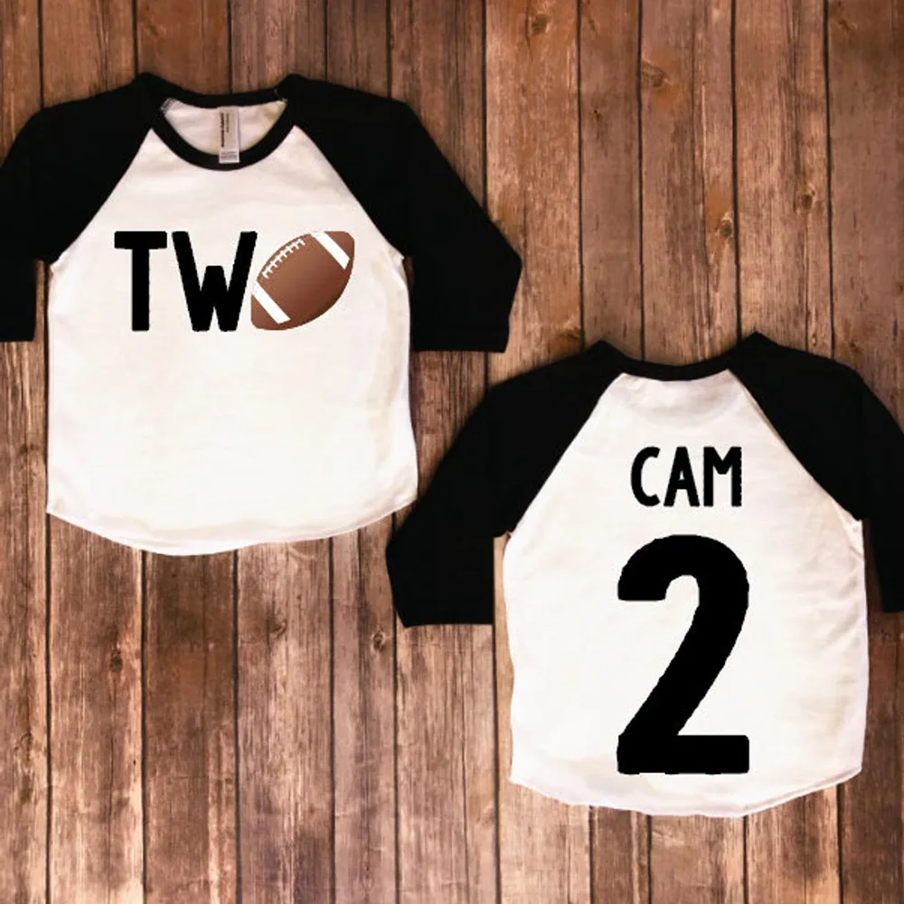 

Custom Football Baby, Two Years Old, Boys Outfit, Baby sports, Toddler Football,Birthday Outfit Set