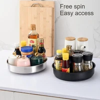 storage racks stainless steel tray condiment kitchen storage trays 360 rotating tray kitchen storage container spice jar snack