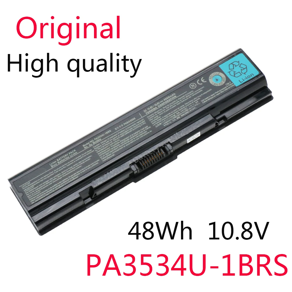 

48Wh 10.8V PA3534U-1BRS Original Battery For Toshiba Satellite A200 A210 A300 A350 L300 L500 L500D PA3533U PA3534U PA3535U-1BAS