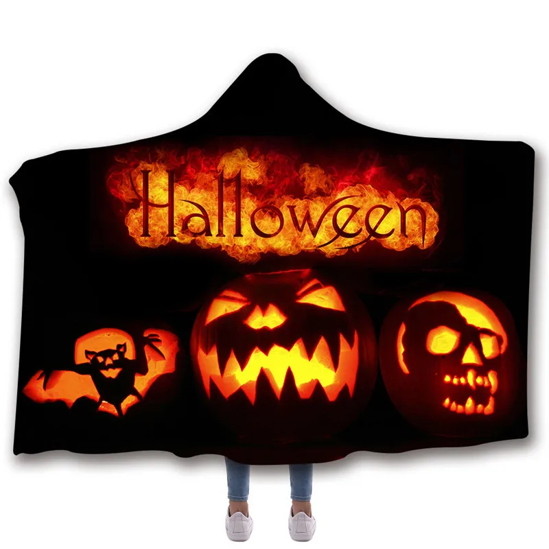 

3D Printed Halloween Horror Forest Blanket Adults Kids Fleece Plush Throw Blanket Bedspread Blanket Microfiber