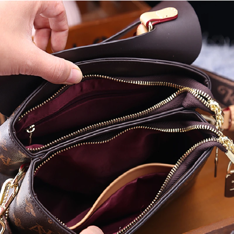 

Genuine Leather Women Totes 2021 New Fashion Retro Prints Purses and Handbags Luxury Designer Carteras Mujer De Hombro Y Bolsos