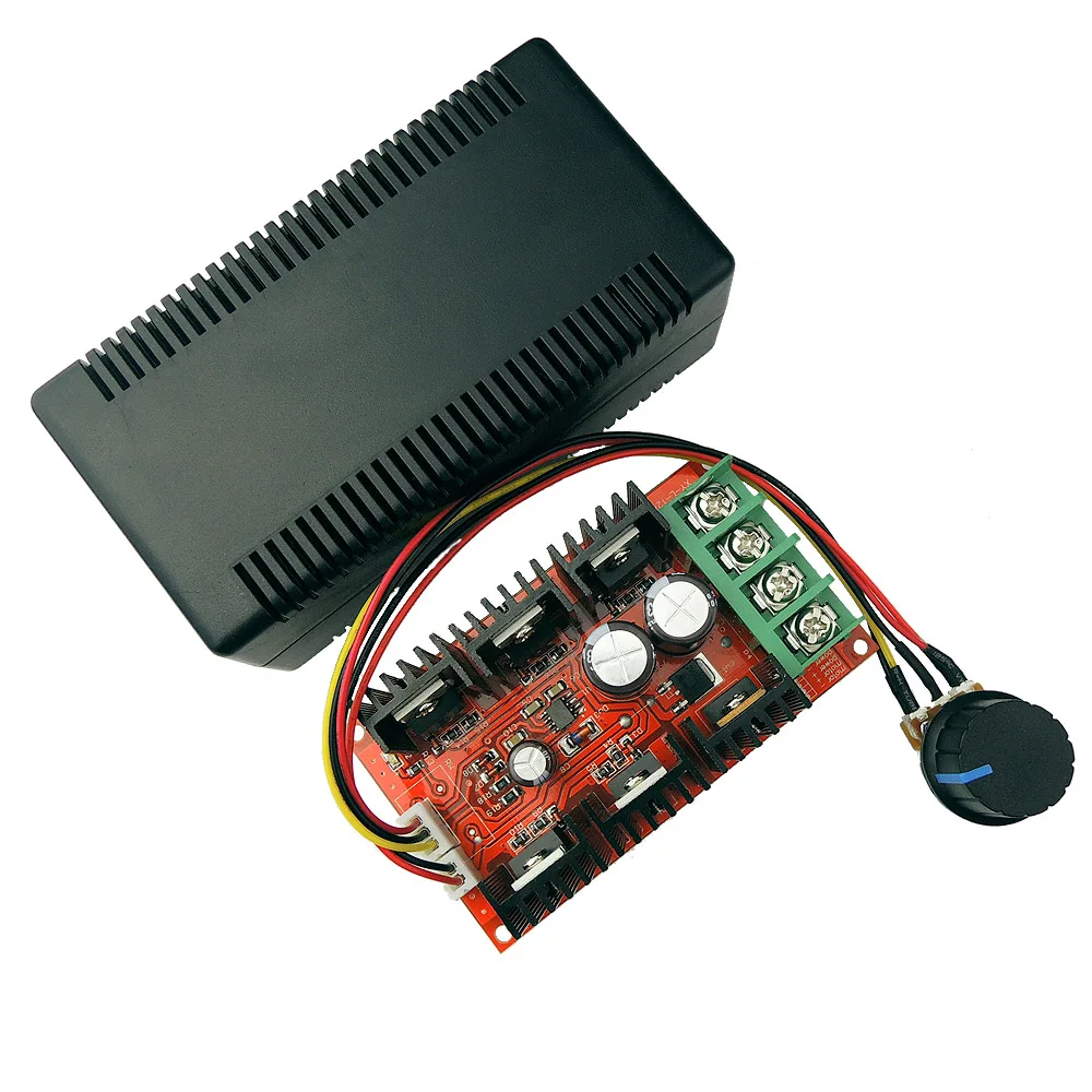 2000W DC 12V 24V 48V MAX 40A контроллер скорости двигателя постоянного тока PWM регулятор