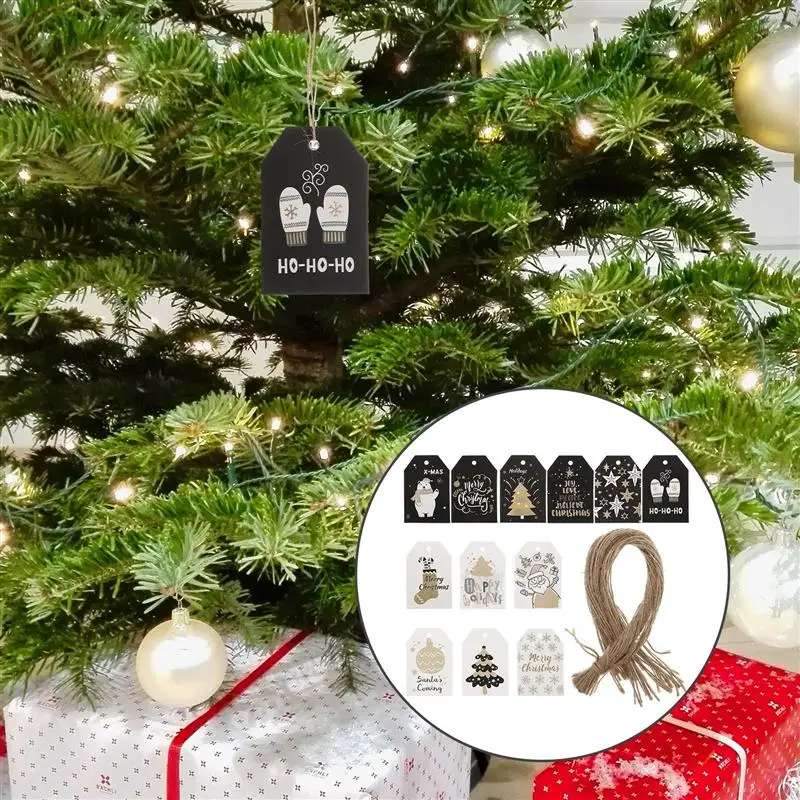 

1 Set of Christmas Hanging Cards Adornments Christmas Pattern Hanging Tags