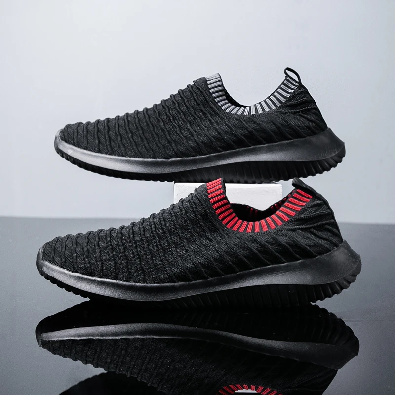 Кроссовки LINGGE мужские сетчатые дышащие лоферы Повседневная прогулочная обувь