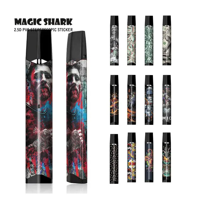 Magic Shark Money Boom Messi M10 CR7 Роналду ПВХ стерео полная Пленка чехол наклейка для Smok Infinix 2
