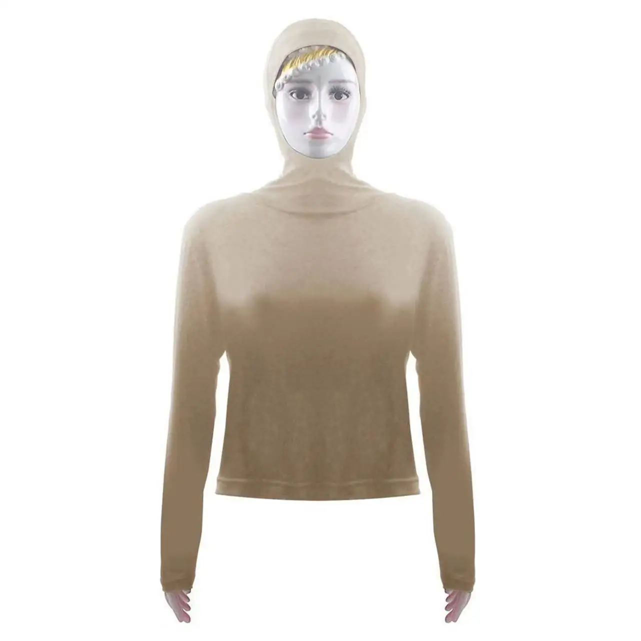 Женский топ с капюшоном Солнцезащитная одежда для плавания Короткие топы блузка