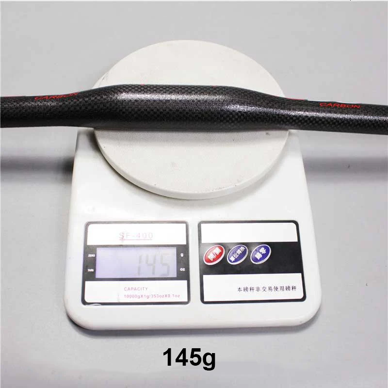 Полностью углеродный горный велосипедный руль ультралегкий 3K плоский стержень