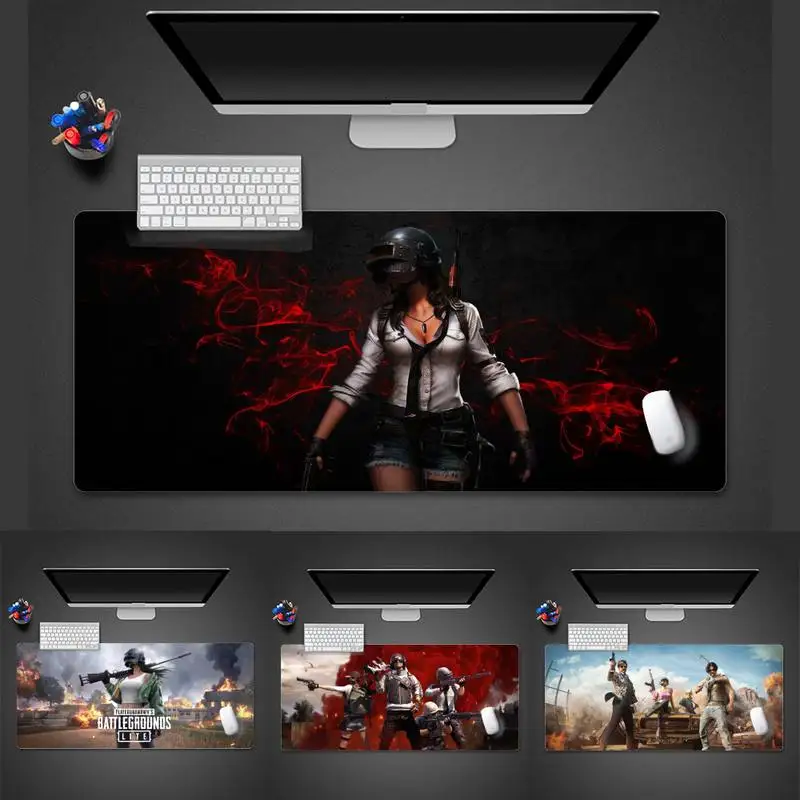 

Модный красивый игровой коврик для мыши pubg с аниме, настольный защитный коврик для геймеров, офисный большой коврик для мыши, коврик X XL, Неск...