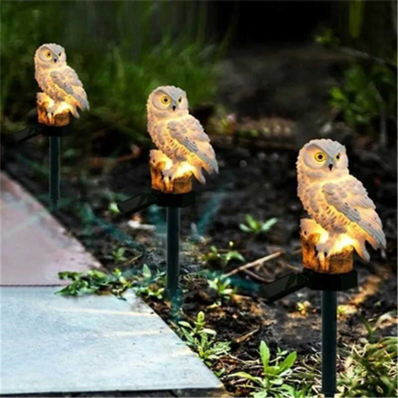 

Solar Power Led Garden Light Outdoor Waterproof Energy Panel Lamp Solar Owl Shape Lights Path Yard Decorled Lamp Solar Light