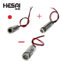 650nm 5mw red point line cross laser module head glass lens focusable industrial class