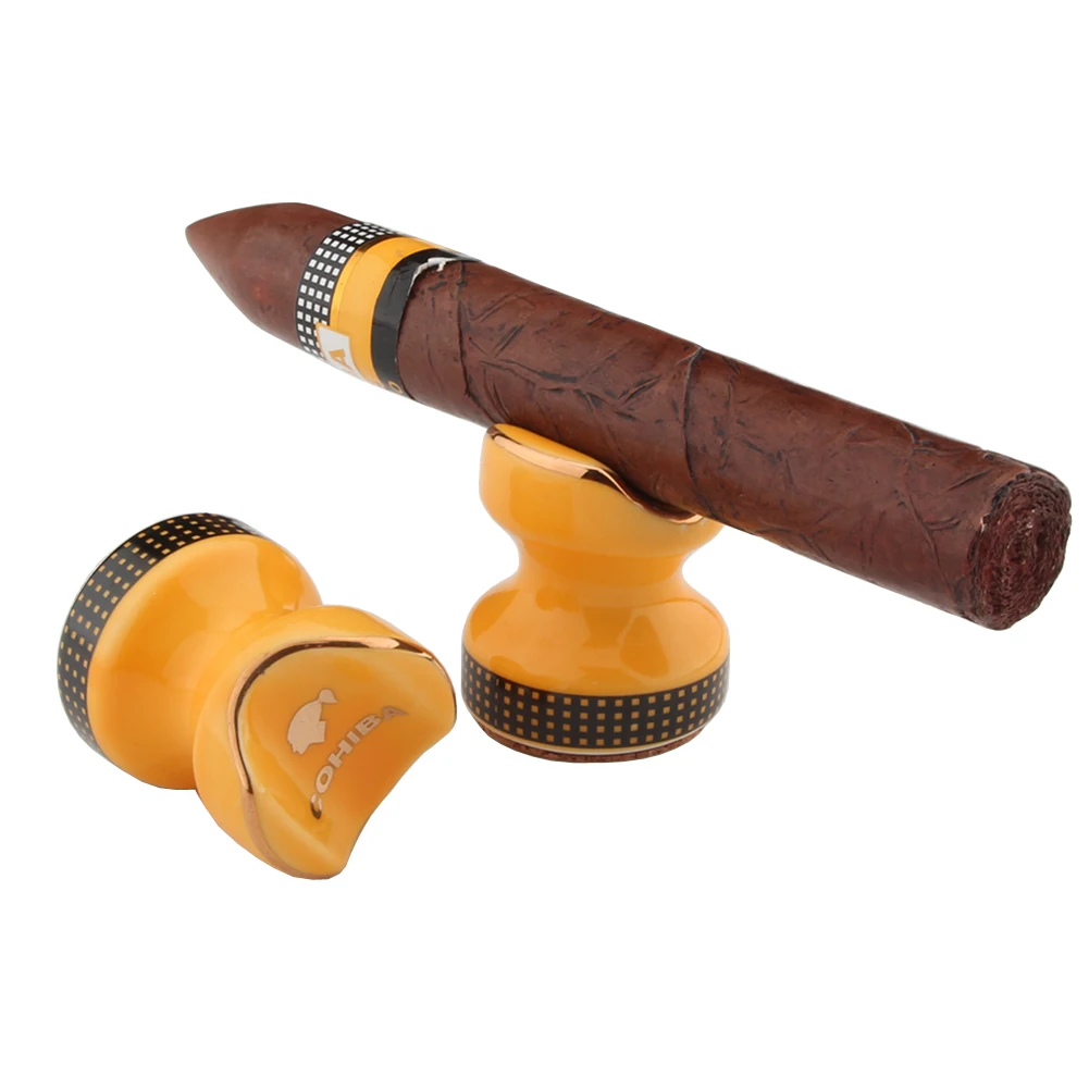 COHIBA пепельница для сигар 1 сигарный держатель дыма керамические аксессуары Мини