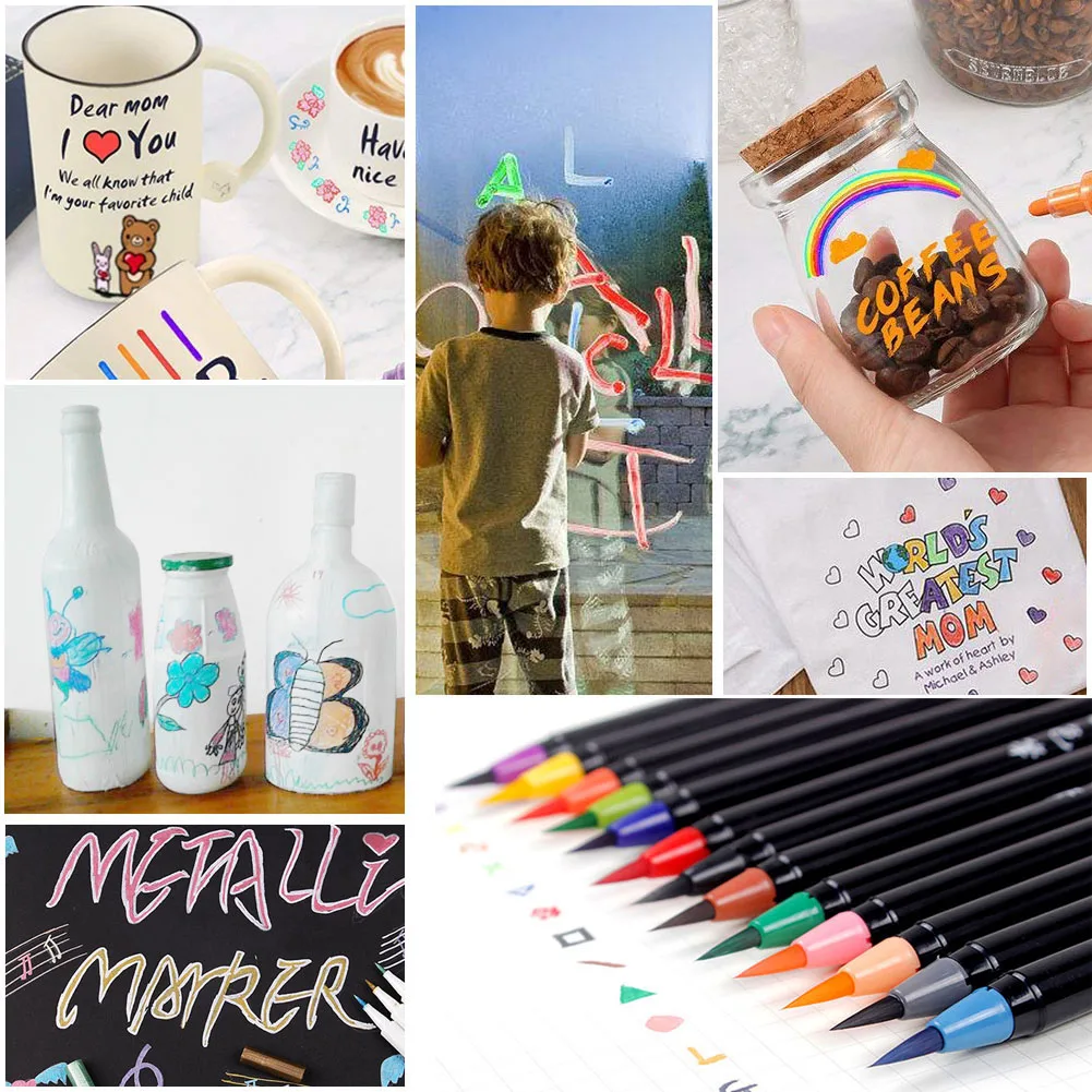 20 цветов товары для рукоделия акварельные маркеры ручки краски кисти цветная