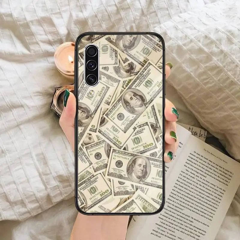 

Money Dollars Bill Cash Phone Case Tempered glass For Samsung S6 S7 edge S8 S9 S10 e plus note8 9 10 pro