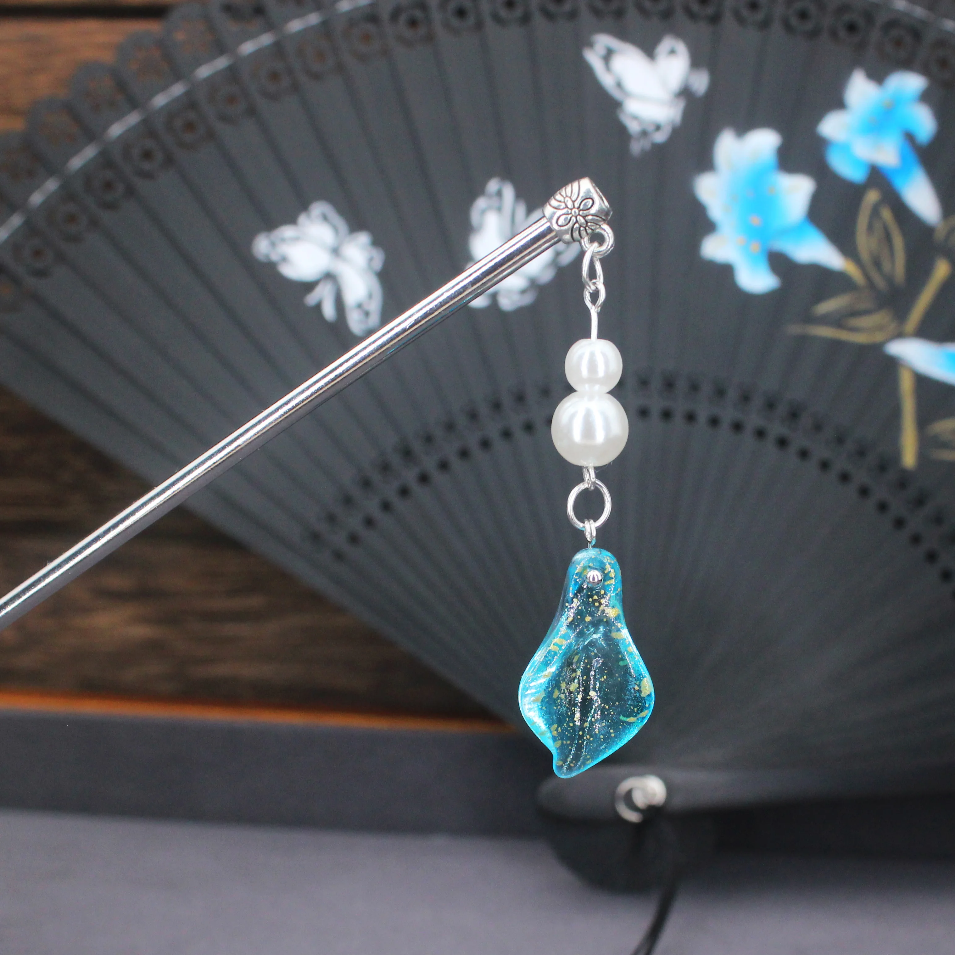 Винтажная заколка Hanfu в китайском стиле женские металлические глазурованные