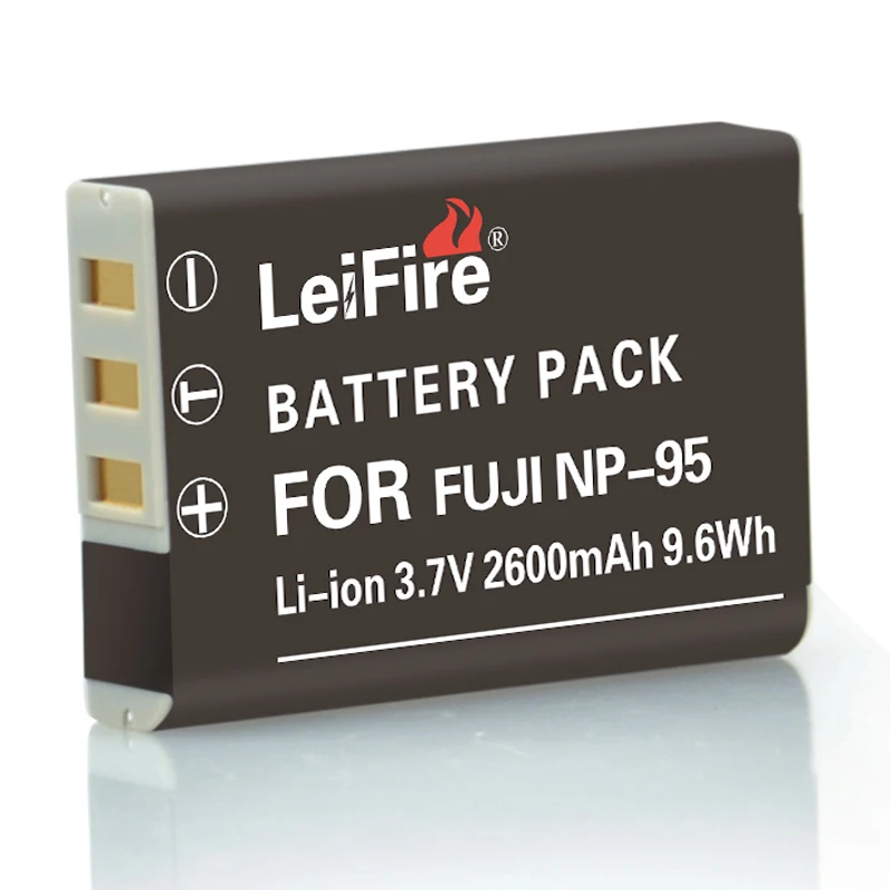Комплект из 2 предметов 2600 мА/ч NP-95 NP 95 NP95 Батарея + ЖК-дисплей USB Зарядное