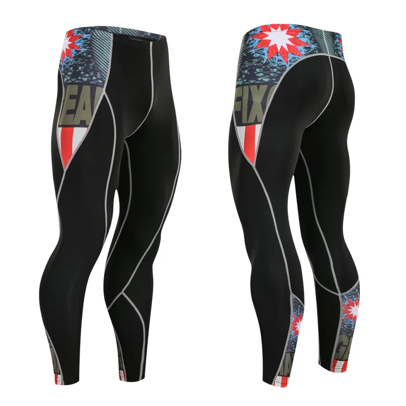 Leggings M Fanceey, спортивное термобелье, термобелье для мужчин, кальсоны, Термоодежда, Рашгард, комплект, длинное компрессионное нижнее белье, футболка, леггинсы - Цвет: Leggings M