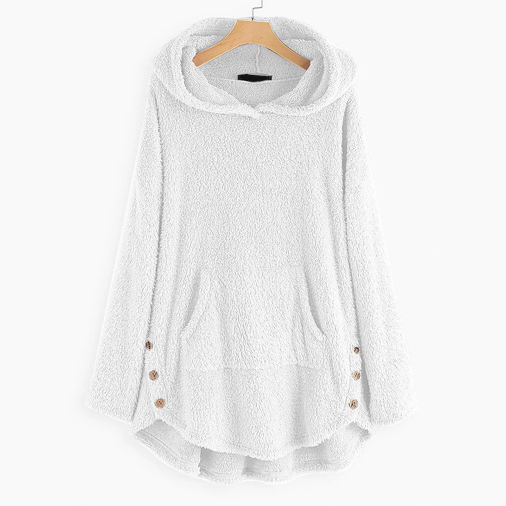 

2020 European and sk American women's hooded pullover double-sided coat 1445