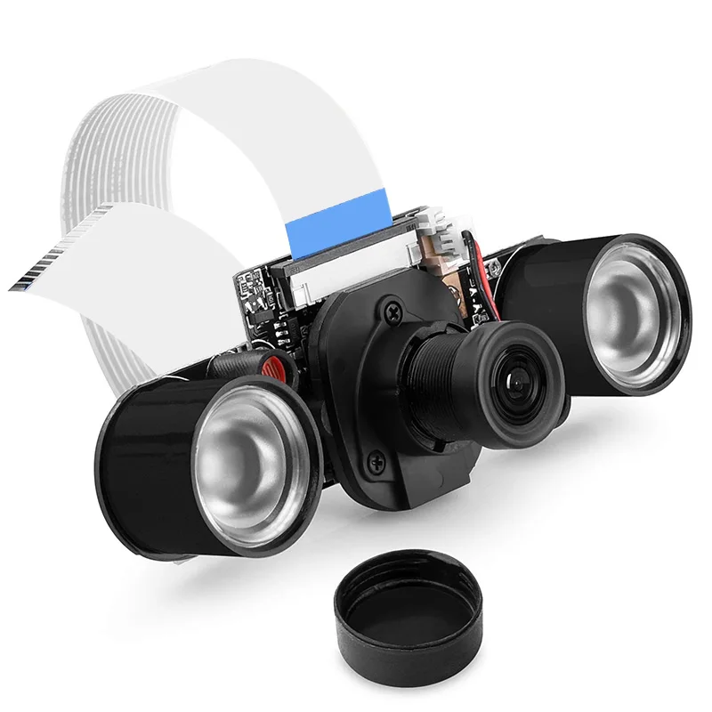 

Retail Night Vision Camera Module for Raspberry Pi 4, Mini 5MP 1080P HD Video OV5647 Sensor Webcam Kit with Embedded IR-Cut