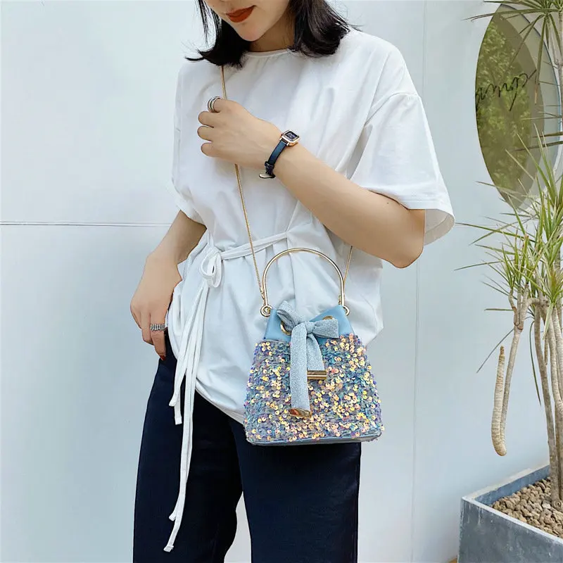 Новинка 2020 модная насосная сумка-мешок с пряжкой Корейская версия универсальная